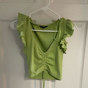 Zara green top
